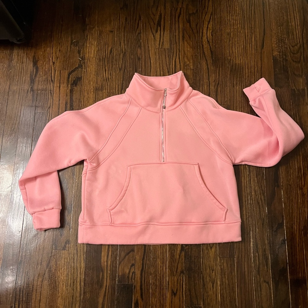 Pink Lululemon Half Zip Sweater